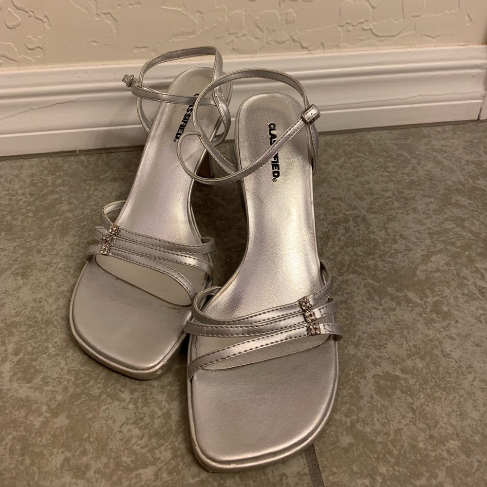 silver heels